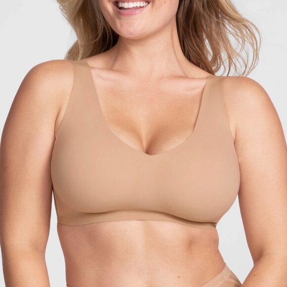 Honeylove V-Neck Wireless Bra, Size Large, Color Sand, NWOT - Picture 8 of 8